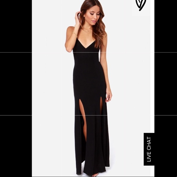Lulus Dresses & Skirts - Lulus Miss Behave Black Maxi Dress